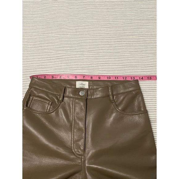 Aritzia Brown Straight Leg Pants - Picture 3 of 10
